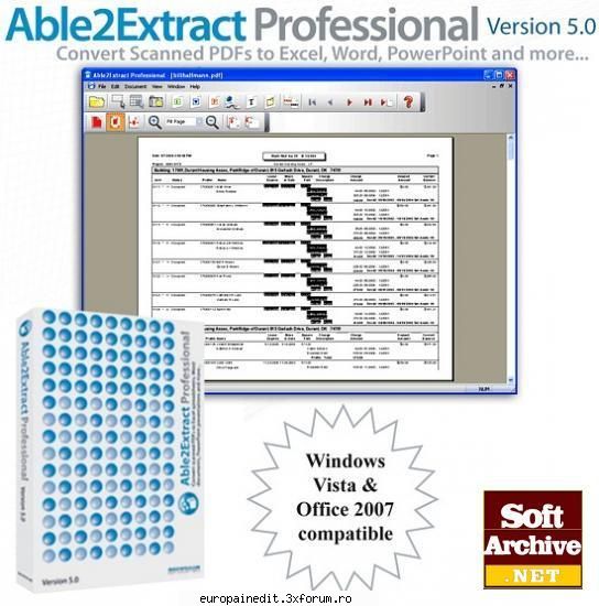 pdf to excel, word & more -- get quick, accurate, transfer of native pdfs into formatted ms excel