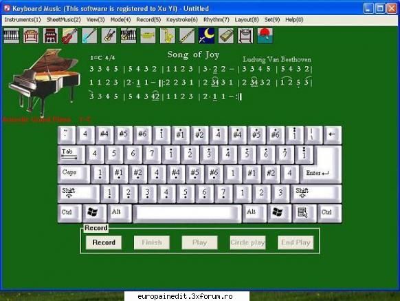 Keyboard Music - This program allows you to use your computer - New Softwarez