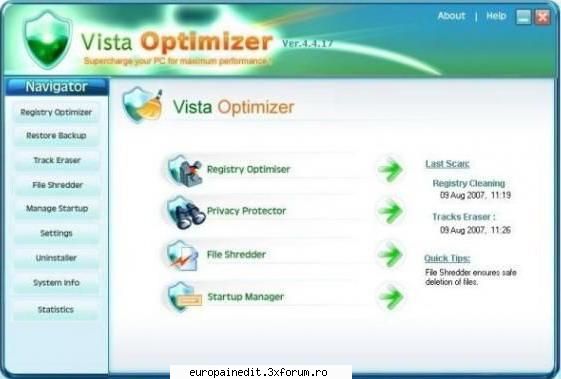 Vista Optimizer 4.4.17 - Vista Optimizer 4.4.17 Vista Optimizer is a suite - New Softwarez