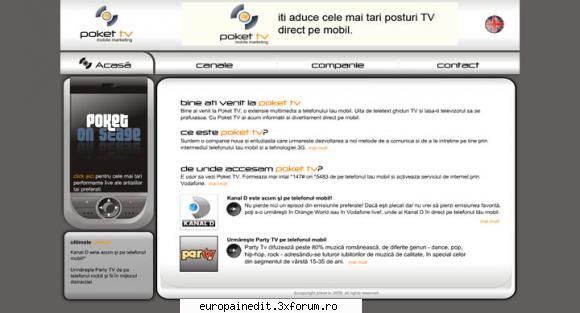 www.poket.tv - Poket Tv o extensie multimedia a telefonului tau - Manele